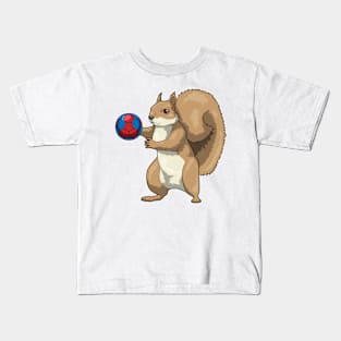 Squirrel Handball player Handball Kids T-Shirt